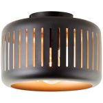 Brilliant Tyas Taklampe Metall Svart Gull | 270mm - Egnet for 1x E27