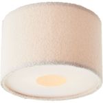 Brilliant Teddy Taklampe Metall Tekstil Beige | 350mm - Egnet for 2x E27