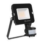 Ledvance LED flomlys Kompakt svart 20W 1800lm 100D - 830 varm hvit | IP65 - symmetrisk - Bevegelses- og lyssensor