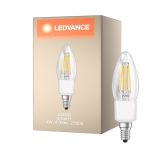 Ledvance Smart+ Wifi E14 Mignon Classic filament 4W 470lm - 827 ekstra varm hvit | dimbar - erstatter 40W