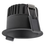 Ledvance LED spot Mørklight Aluminium svart 8W 680lm 36D - 930 varm hvit | Utskjæring 68mm - IP44 - beste fargegjengivelse - dimbar