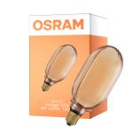 Osram Vintage 1906 LED E27 Globe Filament Gull 100mm 4W 220lm - 818 Ekstra Varm Hvit | Dimbar - Erstatter 60W