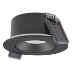 Ledvance LED spot Air Adjust Aluminium svart 4W 320lm 36D - 930 varm hvit | Utskjæring 68mm - IP23 - beste fargegjengivelse - dimbar