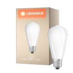 Ledvance Classic LED E27 Pære filament matt 6.5W 730lm - 827 ekstra varm hvit | erstatter 55W