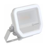 Ledvance LED Flomlys Aluminium Hvit 8W 1100lm 100D - 830 Varm Hvit | IP66 - Symmetrisk