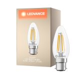Ledvance Classic LED B22 Mignon Filament Klar 3.4W 470lm - 827 Ekstra Varm Hvit | Erstatter 40W
