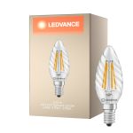 Ledvance Classic LED E14 TWisted Mignon Filament Klar 3.4W 470lm - 827 Ekstra Varm Hvit | Erstatter 40W