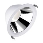Ledvance LED Downlight Comfort High Efficiency U Aluminium Hvit 25W 3625lm 55D - 840 Kald Hvit | 215mm - Utskjæring 200mm