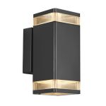 Nordlux Elm Veggbelysning Aluminium Svart | IP44 - Egnet for 2x GU10