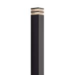 Nordlux Elm Sokkelampe Aluminium Svart | IP44 - Egnet for E27