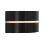 Nordlux Sibelis Veggbelysning Aluminium Svart | IP44 - Egnet for E27