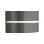 Nordlux Sibelis Veggbelysning Aluminium Grå | IP44 - Egnet for E27