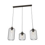 Emibig Pendel Lampe Vander Stål Svart | Egnet for 3x E27 - Max 15W