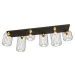 Emibig Taklampe Barn Stål Svart | Egnet for 6x E27 - Max 15W