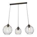 Emibig Pendel Lampe Nando Stål Svart | Egnet for 3x E27 - Max 15W
