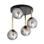 Emibig Taklampe Dolce Stål Svart | Egnet for 4x E14 - Max 10W