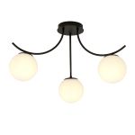 Emibig Taklampe Boston Stål Svart | Egnet for 3x E14 - Max 10W