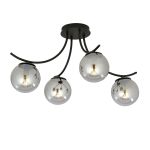 Emibig Taklampe Boston Stål Svart | Egnet for 4x E14 - Max 10W