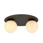Emibig Taklampe Solar Stål Svart | Egnet for 2x E14 - Max 10W