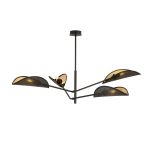 Emibig Taklampe Vene Stål Svart | Egnet for 4x E14 - Max 10W