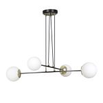 Emibig Pendel Lampe Ognis Stål Svart | Egnet for 4x E27 - Max 10W