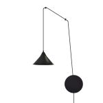 Emibig Pendel Lampe Abramo Stål Svart | Egnet for 1x E27 - Max 15W