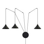Emibig Pendel Lampe Abramo Stål Svart | Egnet for 3x E27 - Max 15W