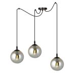 Emibig Pendel Lampe Gigi Stål Svart | Egnet for 3x E14 - Max 10W