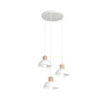 Emibig Taklampe Seco Stål Hvit | Egnet for 3x E27 - Max 15W