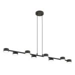 Emibig Pendel Lampe Megara Stål Svart | Egnet for 8x GX53 - Max 12W