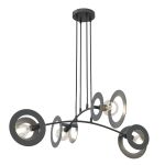 Emibig Pendel Lampe Euforia Stål Svart | Egnet for 4x E27 - Max 15W