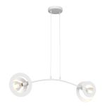 Emibig Pendel Lampe Euforia Stål Hvit | Egnet for 2x E27 - Max 15W