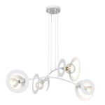 Emibig Pendel Lampe Euforia Stål Hvit | Egnet for 4x E27 - Max 15W