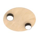 Emibig Taklampe Pixo Stål Svart | Egnet for 2x GX53 - Max 12W