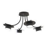 Emibig Taklampe Enso Stål Svart | Egnet for 4x GX53 - Max 12W