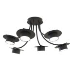 Emibig Taklampe Enso Stål Svart | Egnet for 6x GX53 - Max 12W