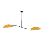 Emibig Taklampe Lotus Stål Svart | Egnet for 2x E14 - Max 10W
