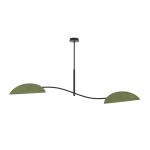 Emibig Taklampe Lotus Stål Svart | Egnet for 2x E14 - Max 10W