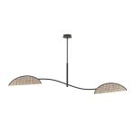 Emibig Taklampe Lotus Stål Svart | Egnet for 2x E14 - Max 10W