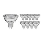 Fordelspakning 10x Noxion LED spot GU5.3 MR16 7.5W 621lm 60D - 840 kald hvit | dimbar - erstatter 50W