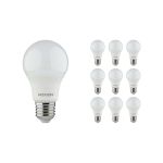 Fordelspakning 10x Noxion Lucent Classic LED E27 Pære matt 4.9W 480lm - 840 kald hvit | erstatter 40W