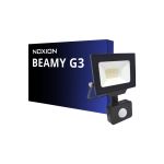 Noxion LED Flomlys Beamy G3 20W 2200lm 100D - 830 Varm Hvit | IP44 - Bevegelses- og Lyssensor - Symmetrisk