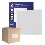 Fordelspakning 10x Noxion LED Panel Ecowhite V4.0 28W 3360lm - 830-840-865 CCT | 60x60cm - UGR <19 - Philips driver