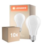 Fordelspakning 10x Ledvance Classic LED E27 Pære filament matt 17W 2452lm - 840 kald hvit | erstatter 150W