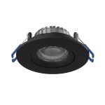 Noxion LED Spot Ares Vippbar Svart 6W 540lm 927-940 3CCT | Utskjæring 68mm