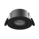 Noxion LED Spot Ares Firerated 6W 540lm 927-940 3CCT- Vippbar Svart| Utskjæring 68mm