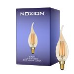 Noxion Lucent LED E14 Mignon Filament Rav BA35 4.5W 400lm - 822 Ekstra Varm Hvit | Dimbar - Erstatter 35W