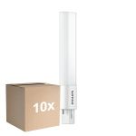 Fordelspakning 10x Philips CorePro PL-S LED 5W - 830 Varm Hvit | 2-Stift - Erstatter 11W