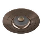 Noxion Innfelt Spot Logic MR16 Vippbar Bronze | 92mm - Utskjæring 80mm - IP20 - incl. GU10 Sokkel 