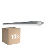 Fordelspakning 10x Ledvance LED Lyslister Vanntett Fuktighetstett Kompakt 44W 5400lm - 840 Kald Hvit | 120cm 
